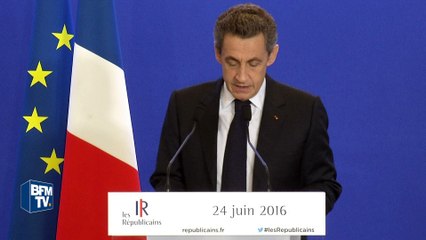 Nicolas Sarkozy: le Brexit "exprime un rejet fort de l'Europe telle qu'elle fonctionne"