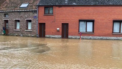 Grosses inondations à Harmignies