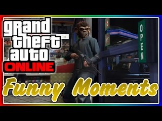 GTA 5 Online: Funny Moments #4 - Robbing Stores... (GTA 5 Funny Moments)