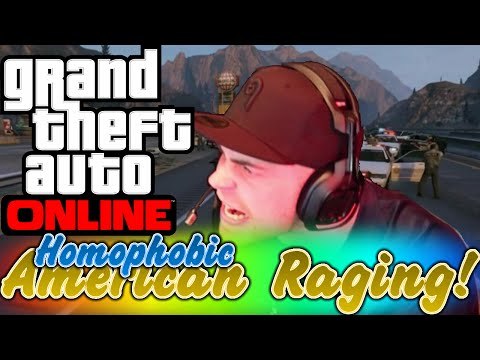 GTA 5 Online: Trolling a Raging American! (Gta 5 Trolling/Funny Moments)
