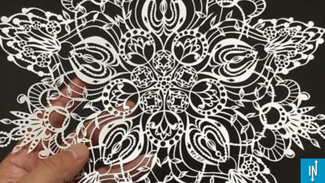 Un artiste japonais réalise des découpages de papier d'une magnifique précision