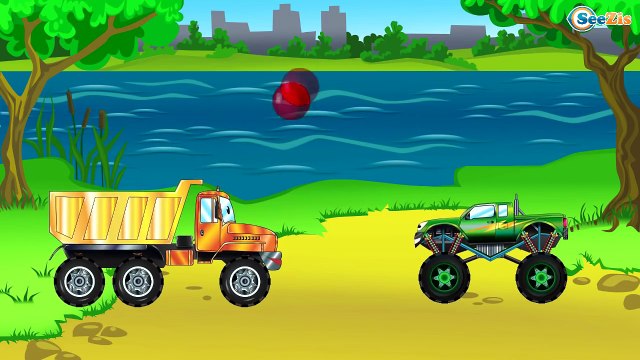✔ Мультики про машинки. Монстр Трак и Грузовичок – гонки по бездорожью / Car Cartoon ✔
