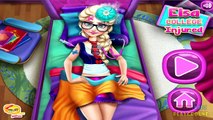 Disney Princess Frozen Elsa College Injured Game For Kids Part 1