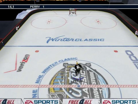 Буллит из-под ноги NHL09