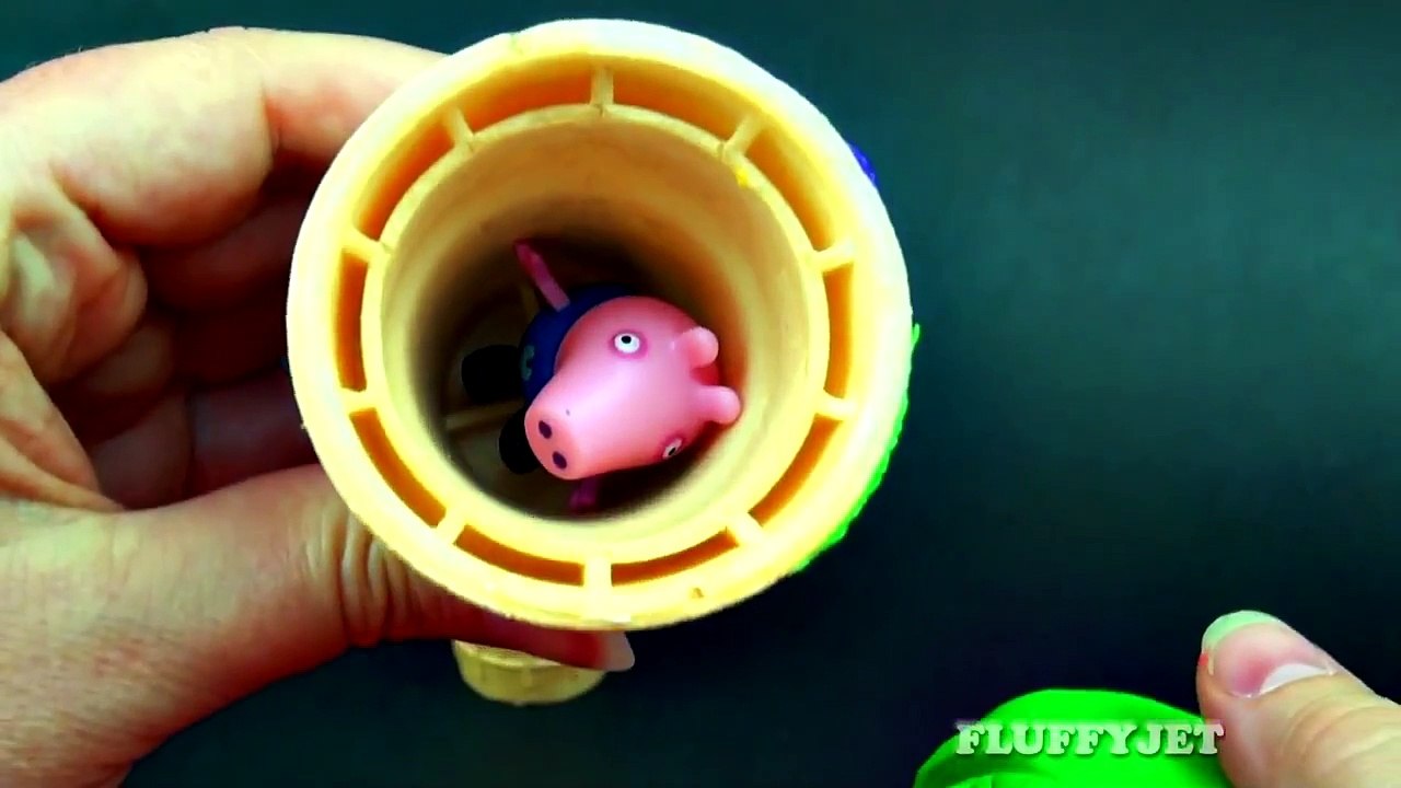 Play-Doh Ice Cream Surprise Eggs Toys Mickey Mouse Thomas the Tank Peppa Pig Frozen Cars 2