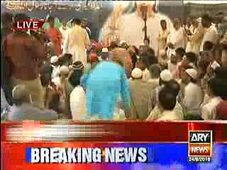 Amjad Sabri,s son on soaim-- presenting tribute to his father