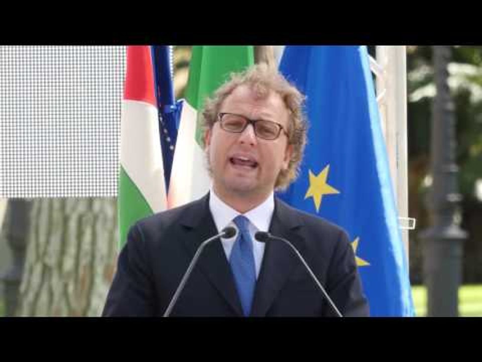 Roma - Luca Lotti alla Cerimonia di Consegna della Bandiera Olimpica (22.06.16)