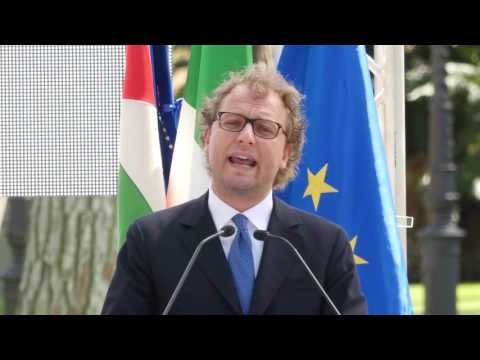 Roma - Luca Lotti alla Cerimonia di Consegna della Bandiera Olimpica (22.06.16)