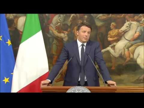 Roma - Il Presidente Renzi in conferenza stampa (20.06.16)