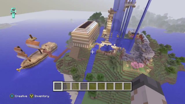 Minecraft: Xbox One Edition: Massive Tutorial TNT Destruction; Stampy's House Destroyed
