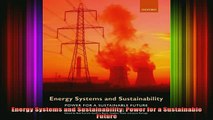 Free Full PDF Downlaod  Energy Systems and Sustainability Power for a Sustainable Future Full Free