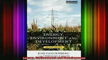 READ book  Energy Environment and Development Full Free