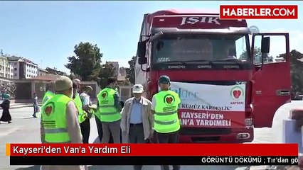 Kayseri'den Van'a Yardım Eli