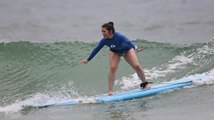 America Ferrera Surfs it Up in Hawaii