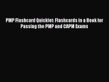 Read PMP Flashcard Quicklet: Flashcards in a Book for Passing the PMP and CAPM Exams Ebook