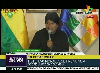 Bolivia expresa su respaldo al acuerdo de paz en Colombia