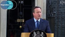 David Cameron resigns after Britain votes to leave EU – video