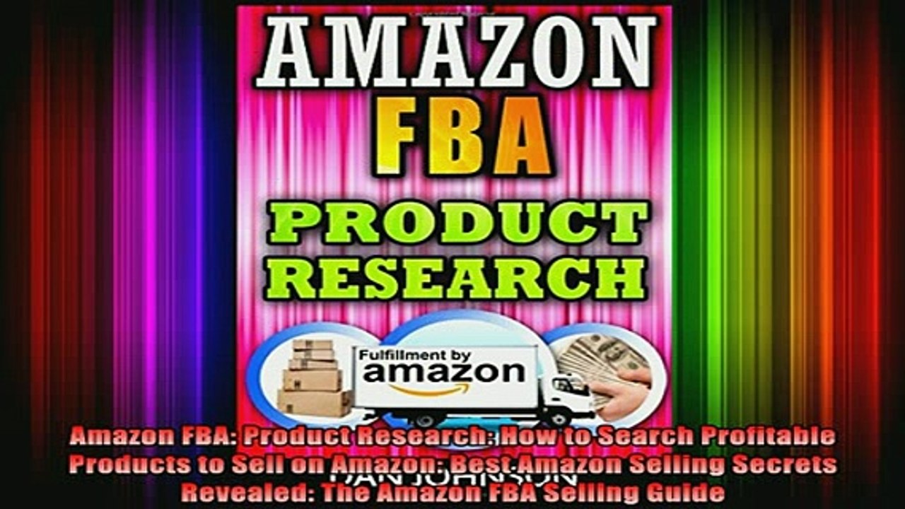 DOWNLOAD FREE Ebooks  Amazon FBA Product Research How to Search Profitable Products to Sell on Amazon Best Full Free