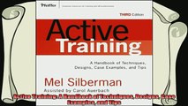 complete  Active Training A Handbook of Techniques Designs Case Examples and Tips