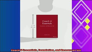 there is  Coach U Essentials Foundation and Resources Set