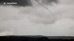 Spectacular rope funnel cloud over Northern Ireland