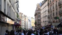 Manifestation sauvage à Paris, le siège de la CFDT dégradé