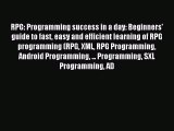 Download RPG: Programming success in a day: Beginners' guide to fast easy and efficient learning