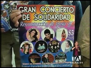 Concierto de solidaridad para reconstrucción de la iglesia Santa Cruz de la Esperanza