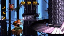 [Snes] [Gameplay] Donkey Kong Country - 4.6.- Gorilla Glacier - Rope Bridge Rumble