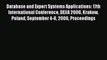 Read Database and Expert Systems Applications: 17th International Conference DEXA 2006 Krakow