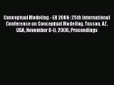 Read Conceptual Modeling - ER 2006: 25th International Conference on Conceptual Modeling Tucson
