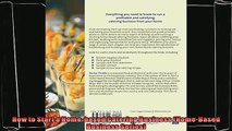 complete  How to Start a Homebased Catering Business HomeBased Business Series