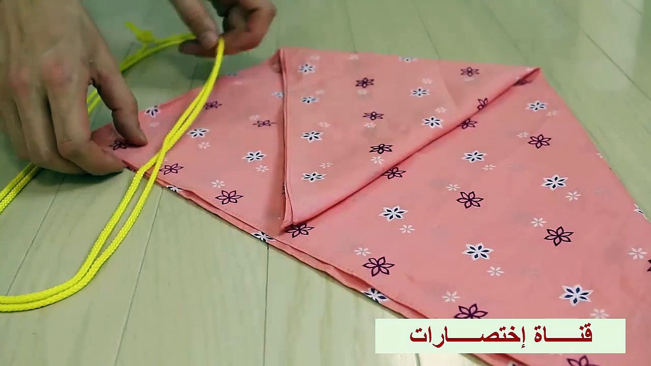 طريقة صناعة شنطة يدوية جميلة بمنتهى السهولة من ادوات بسيطة