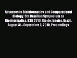 Read Advances in Bioinformatics and Computational Biology: 5th Brazilian Symposium on Bioinformatics