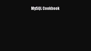 Read MySQL Cookbook Ebook Free