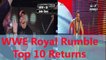 WWE - WWE Wrestling - WWE Royal Rumble Top 10 returns in history ever! - Wrestling World