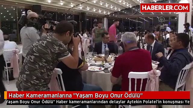 Haber Kameramanlarına Yaşam Boyu Onur Ödülü