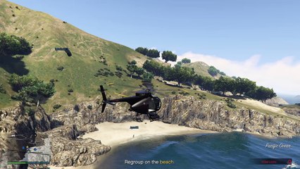 Grand Theft Auto V - Retard Dies At End Of Heist