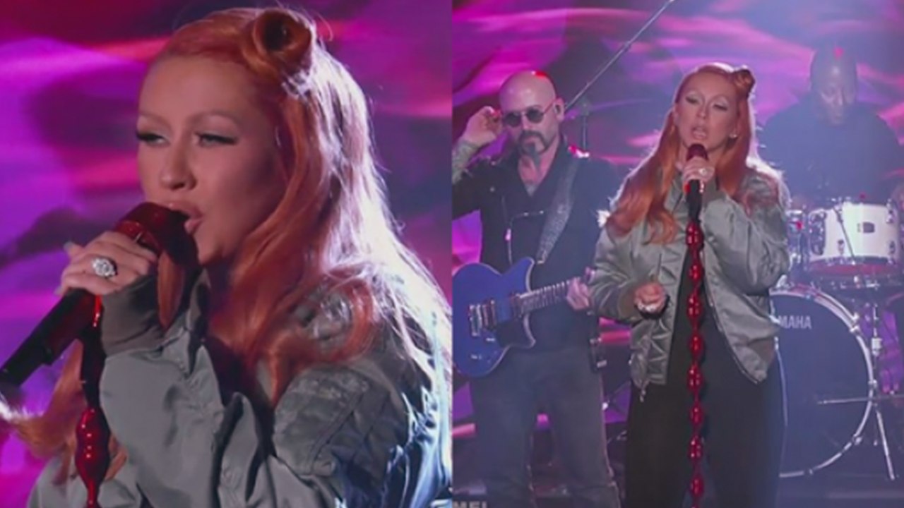 Christina Aguilera Performs Orlando Tribute 'Change' on 'Jimmy Kimmel'