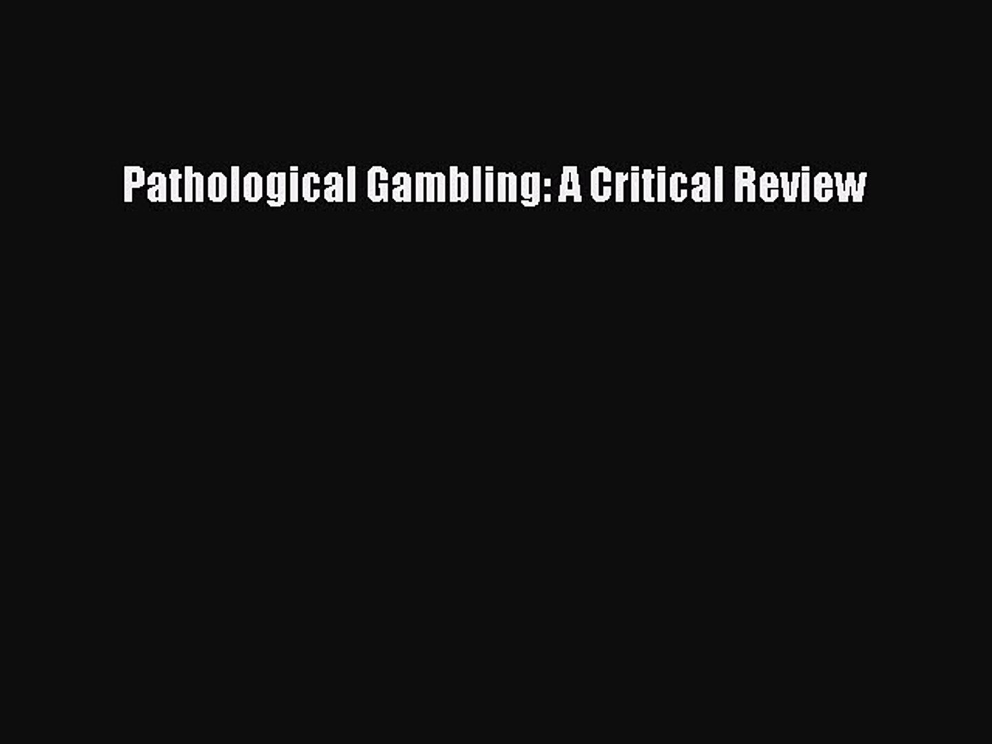 Pathological
