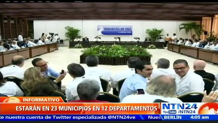 Ministerio de Defensa colombiano revela las zonas veredales donde se concentrarán las FARC