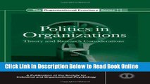 Read Politics in Organizations: Theory and Research Considerations (SIOP Organizational Frontiers