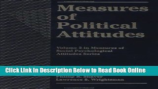 Read Measures of Political Attitudes (Measures of Social Psychological Attitudes)  Ebook Free
