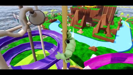 Frozen Anna Kidnapped by T-Rex ! Spiderman & Hulk saves Princess + Nursery Rhymes Children's songs_10