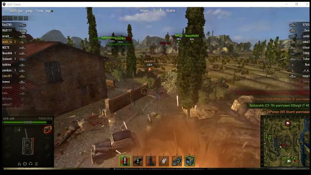 Маленький танк тащит!