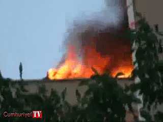 Kartal'da yangın paniği