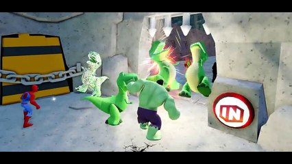 Frozen Anna Kidnapped by T-Rex ! Spiderman & Hulk saves Princess + Nursery Rhymes Children's songs_2
