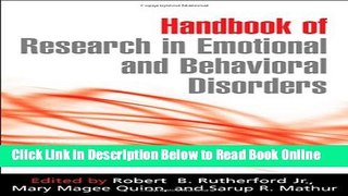 Read Handbook of Research in Emotional and Behavioral Disorders  PDF Free