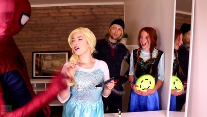 Frozen Elsa & Anna MAKYAJ FELAKETi! Örümcek Adam, Kristoff, Spidergirl, Joker