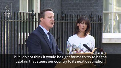 David Cameron and his wife Samantha crying!